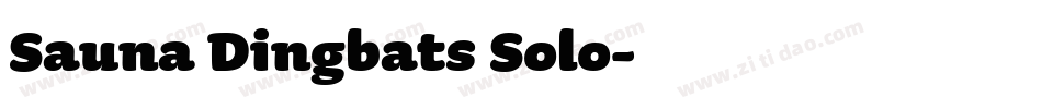 Sauna Dingbats Solo字体转换